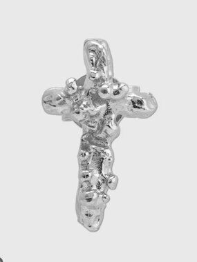 ALIGHIERI Silver Gold The Frosted Dagger Earrings